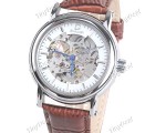 Stylish Automatic Mechanical Round Dial Analog Wrist Watch with Synthetic Leather Band for Male Stylish Automatic Mechanical Round Dial Analog Wrist Watch with Synthetic Leather Band for Male