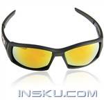 Fashion UV Protection Reflective Sunglasses - Yellow + Black