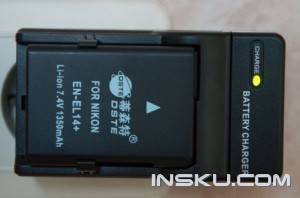 Зарядное устройство с автомобильным адаптером для аккумуляторов Nikon EN-EL14