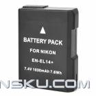 EN-EL14+ Replacement 1030mAh 7.4V Li-ion Polymer Battery Pack for Nikon P7000 / P7100 + More