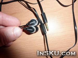 Громкие наушники SQ-53MP 3.5mm Hi-Fi Stereo High Resolution Earphone Noodles Style Headphones with 1.25 Meter Cable -Black