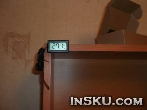 Цифровой термометр с выносным датчиком.. Обзор на InSKU.com
