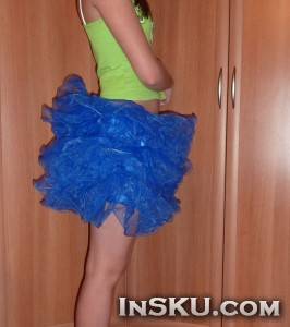 Распушенная юбка или Cute Solid Color Stage Costume Pompon Skirt For Women