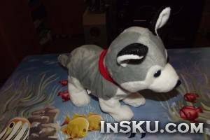 Собака которая умеет гавкать / Cute Funny Electric Walking Barking Puppy Dog Downy Doll Toy. Обзор на InSKU.com