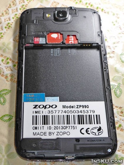 Обзор ZOPO Captain S ZP990  6"  FHD 2GB 32GB MTK6589T OTA OTG OGS. Обзор на InSKU.com