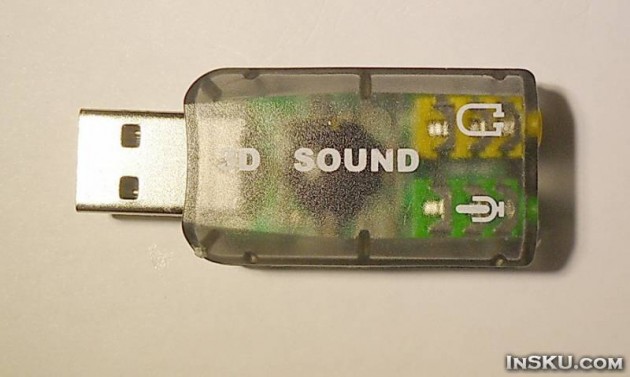 USB 2.0 to 3D 5.1ch Audio Sound Card. Обзор на InSKU.com