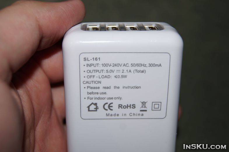 Зарядник на 4 порта USB. Обзор на InSKU.com