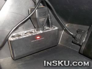Автомобильная USB-зарядка со встроенным вольтметром. Обзор на InSKU.com