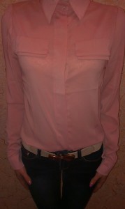 шифоновая блузка нежного розового цвета. Обзор на InSKU.com