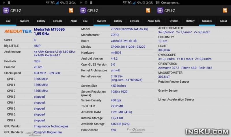 Обзор смартфона Zopo 3X или Zopo ZP999 с меньшим накопителем. Обзор на InSKU.com
