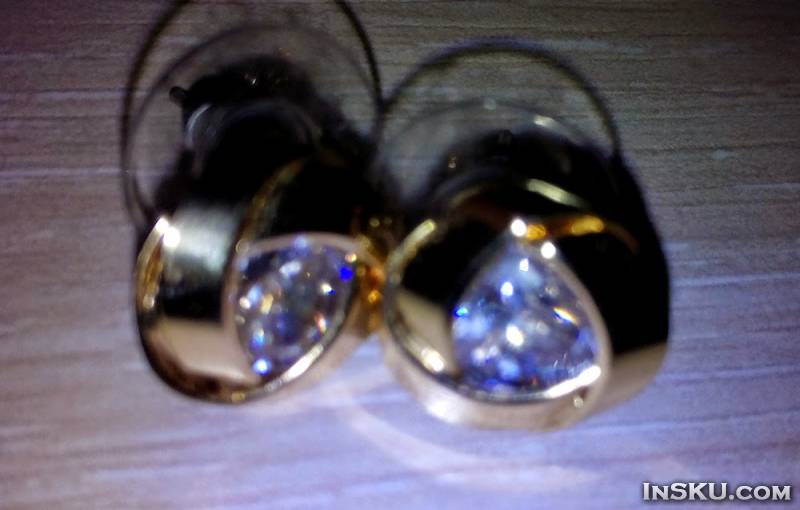 Luxury Fashion Rhinestone Earrings Ear Studs Jewelry. Обзор на InSKU.com