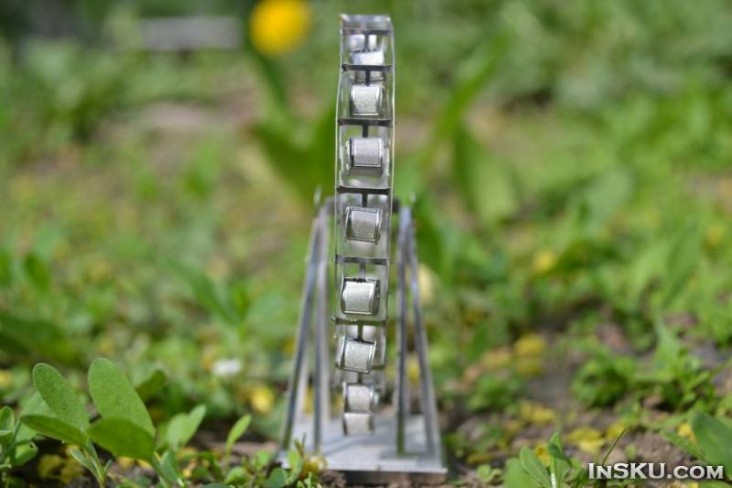 Чертово и еще раз чертово колесо, металлический 3D пазл колеса обозрения, Metallic Nano 3D DIY Ferris Wheel Jigsaw Puzzle Model. Обзор на InSKU.com