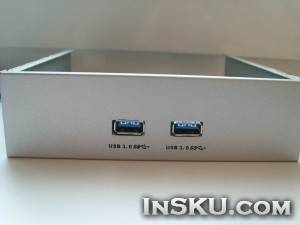 2-Port USB 3.0 Front Panel w/ 20-Pin Header Cable - Silver. Обзор на InSKU.com