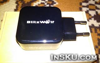 Зарядка BlitzWolf на 2 USB порта с технологией Power3S. Обзор на InSKU.com