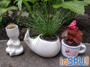 Керамические вазы-горшки под комнатные растения с Алиэкспресс. Обзор на InSKU.com