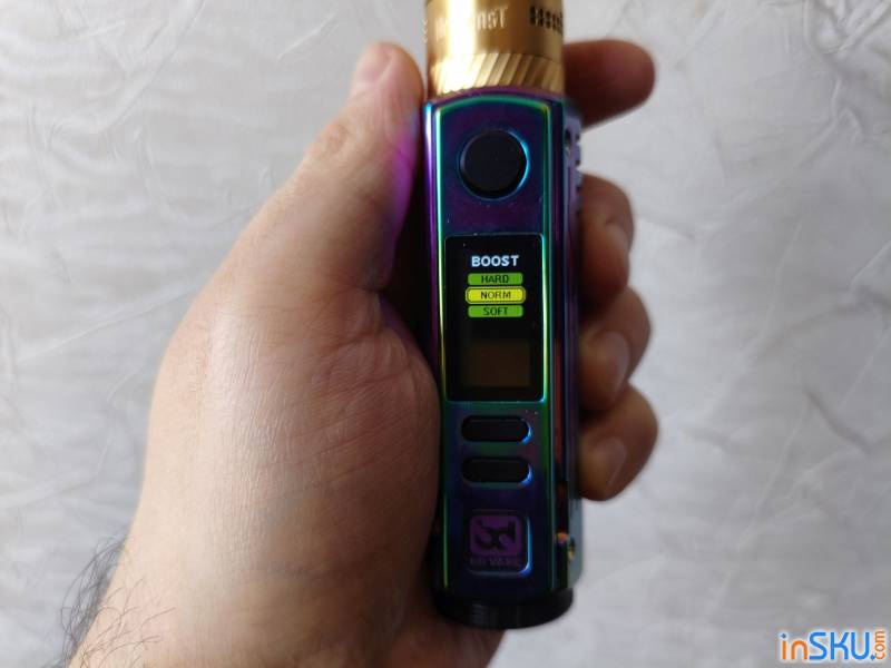 Рисунок №9: Обзор боксмода BD Vape Mod Rayden 100 - красота в глазах смотрящего (часть 2) Обзор боксмода BD Vape Mod Rayden 100 - красота в глазах смотрящего (часть 2). Обзор на InSKU.com