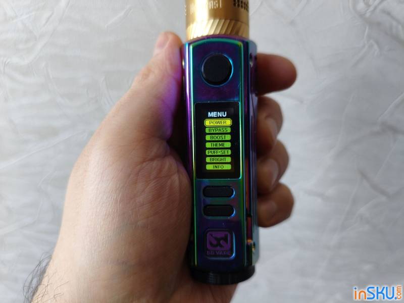 Рисунок №7: Обзор боксмода BD Vape Mod Rayden 100 - красота в глазах смотрящего (часть 2) Обзор боксмода BD Vape Mod Rayden 100 - красота в глазах смотрящего (часть 2). Обзор на InSKU.com