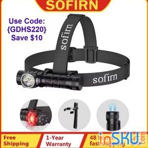 Рисунок №1: Обзор налобного фонаря SOFIRN HS43: 3200 люмен, белый/красный свет и управление поворотным кольцом Обзор налобного фонаря SOFIRN HS43: 3200 люмен, белый/красный свет и управление поворотным кольцом. Обзор на InSKU.com