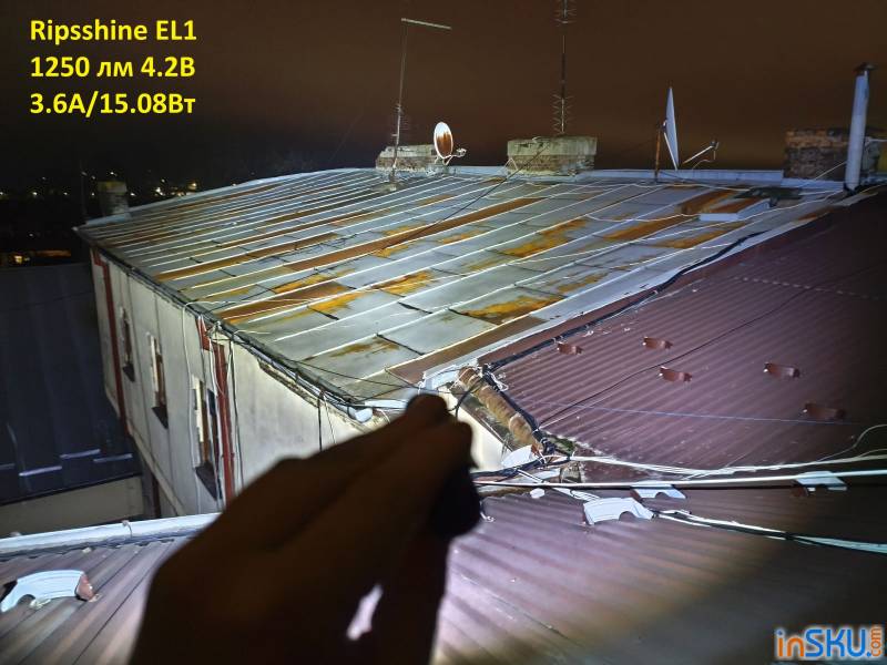 Рисунок №21: Обзор Ripsshine EL1 - EDC фонарь под 14500/АА и 1200lm от XPL Обзор Ripsshine EL1 - EDC фонарь под 14500/АА и 1200lm от XPL. Обзор на InSKU.com