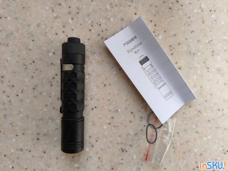 Рисунок №8: Обзор Ripsshine EL1 - EDC фонарь под 14500/АА и 1200lm от XPL Обзор Ripsshine EL1 - EDC фонарь под 14500/АА и 1200lm от XPL. Обзор на InSKU.com