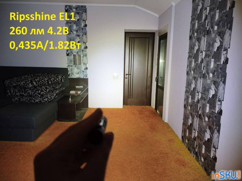 Рисунок №20: Обзор Ripsshine EL1 - EDC фонарь под 14500/АА и 1200lm от XPL Обзор Ripsshine EL1 - EDC фонарь под 14500/АА и 1200lm от XPL. Обзор на InSKU.com