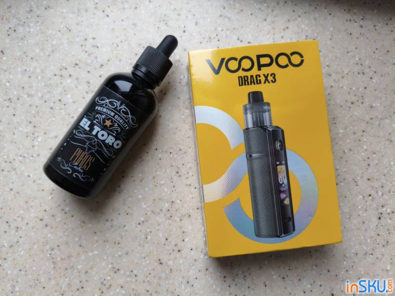 Рисунок №4: Обзор VOOPOO Drag X3 - подик с большим сенсорным экраном и под 21700 Обзор VOOPOO Drag X3 - подик с большим сенсорным экраном и под 21700. Обзор на InSKU.com