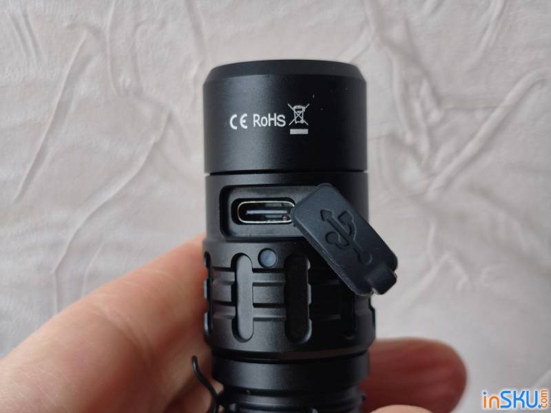 Рисунок №12: Обзор Wurkkos TD02 — компактный "тактический" фонарь на 2000 люмен с зарядкой Type-C Обзор Wurkkos TD02 — компактный "тактический" фонарь на 2000 люмен с зарядкой Type-C. Обзор на InSKU.com