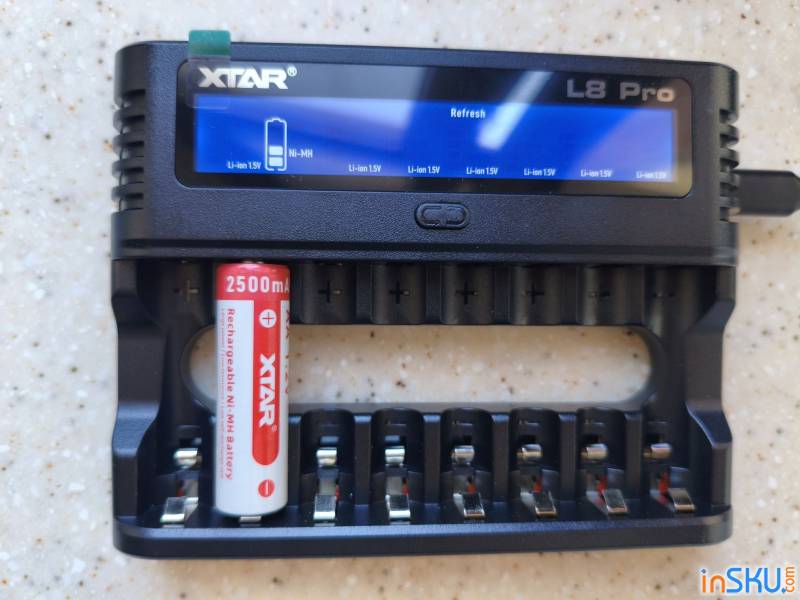 Рисунок №16: Обзор XTAR L8 Pro - 8-слотовая зарядка AA/AAA Ni-MH & 1.5V Li-ion c функцией продления ресурса батарей Обзор XTAR L8 Pro - 8-слотовая зарядка AA/AAA Ni-MH & 1.5V Li-ion c функцией продления ресурса батарей. Обзор на InSKU.com