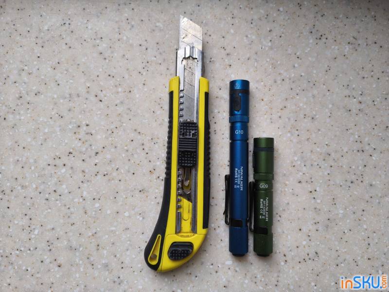 Рисунок №6: Обзор Niwalker G09 - компактный Penlight с необычным управлением и зарядкой USB-C Обзор Niwalker G09 - компактный Penlight с необычным управлением и зарядкой USB-C. Обзор на InSKU.com