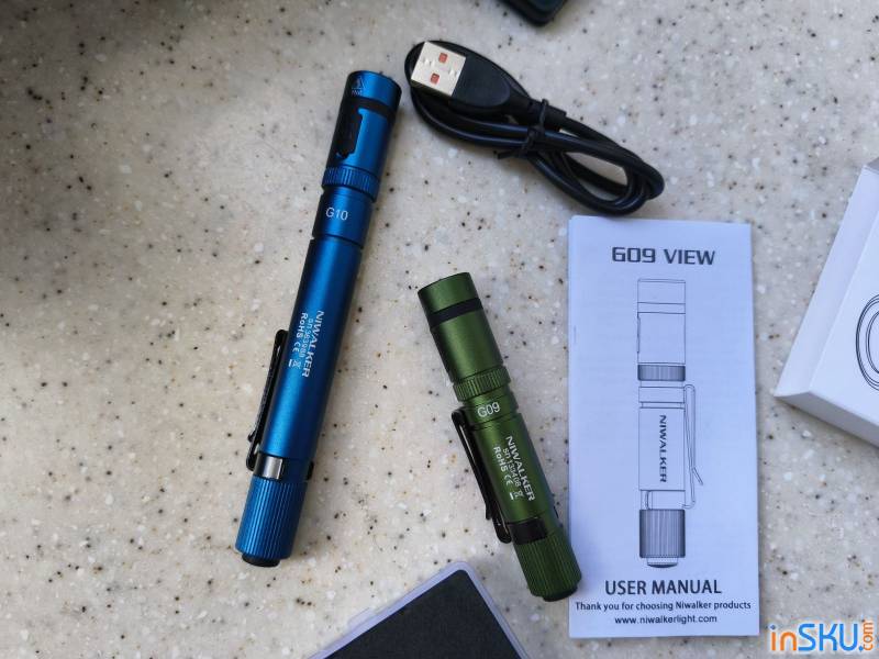 Рисунок №10: Обзор Niwalker G09 - компактный Penlight с необычным управлением и зарядкой USB-C Обзор Niwalker G09 - компактный Penlight с необычным управлением и зарядкой USB-C. Обзор на InSKU.com