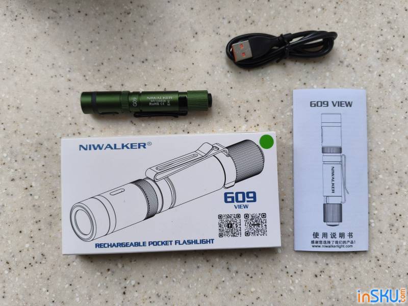 Рисунок №9: Обзор Niwalker G09 - компактный Penlight с необычным управлением и зарядкой USB-C Обзор Niwalker G09 - компактный Penlight с необычным управлением и зарядкой USB-C. Обзор на InSKU.com