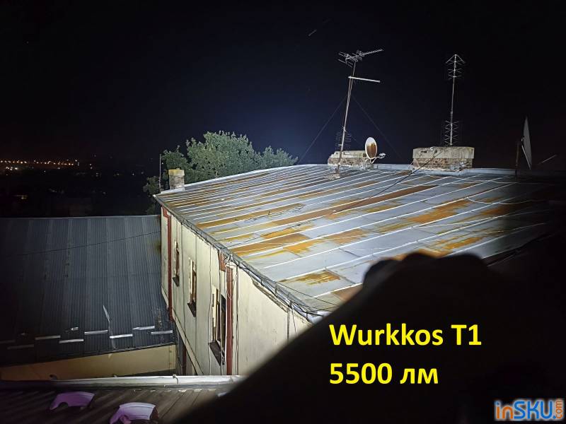 Рисунок №16: Обзор Wurkkos T1 - мощный тактический фонарь на 5500 люмен и боковой RGB свет Обзор Wurkkos T1 - мощный тактический фонарь на 5500 люмен и боковой RGB свет. Обзор на InSKU.com