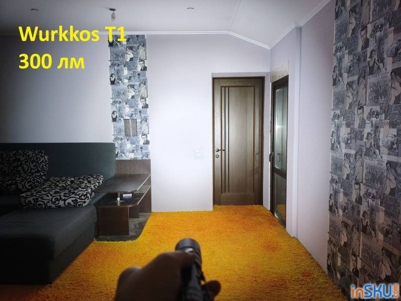Рисунок №15: Обзор Wurkkos T1 - мощный тактический фонарь на 5500 люмен и боковой RGB свет Обзор Wurkkos T1 - мощный тактический фонарь на 5500 люмен и боковой RGB свет. Обзор на InSKU.com