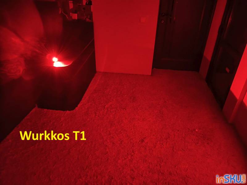 Рисунок №12: Обзор Wurkkos T1 - мощный тактический фонарь на 5500 люмен и боковой RGB свет Обзор Wurkkos T1 - мощный тактический фонарь на 5500 люмен и боковой RGB свет. Обзор на InSKU.com