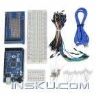 Arduino Compatible 2560 Motherboard + V3 Expansion Board + Breadboards + USB Cable + LED Lights Kit 