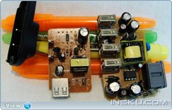 Зарядное устройство с 4 USB-портами. Обзор на InSKU.com