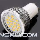 GU10 480-530LM 3000K 16-SMD LED Warm White Light Bulb (6.4W/AC220V)