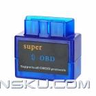 ELM327 Mini Bluetooth V1.5 OBD2 Auto Car Diagnostic Scanner Adapter Tool - Blue (DC 12V)