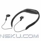 Sport Waterproof Rechargeable In-Ear Headphone MP3 Player w/ FM Radio – Black (4GB)