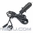 Designers Car Cigarette Power Adapter for PS Vita - Black (DC 10~24V)