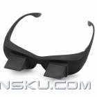 Novelty Bed Lie Down Periscope Glasses - Black