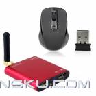 AD10 Android 4.0 1080P Android TV Player w/ Wi-Fi / TF / HDMI / 2 x USB – Red