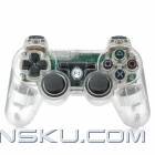 GOIGAME Rechargeable Bluetooth V3.0 Wireless DoubleShock III Controller for PS3 – Transparent