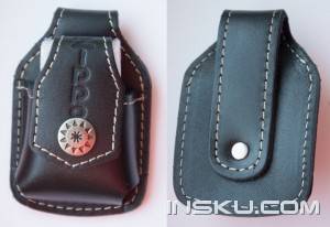 Leather Belt Holder for Lighters (Black)