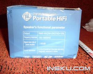 Мини-спикер FD-B9 Stylish HiFi Digital Multimedia Speaker Portable Card Loudspeaker FM Radio