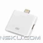 2-in-1 30pin / Micro USB to 8pin lightning Adapter for iPad Mini / iPod Touch 5 / iPhone 5