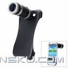 8x Camera Zoom Optical Telescope Lens + Back Cover for Samsung Galaxy S3 i9300 - Black + Silver