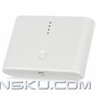 12000mAh Portable Dual-USB External Power Charger Battery for iPhone / iPod / Samsung + More - White