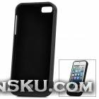 External 2500mAh Emergency Power Battery Charger Back Case for iPhone 5 - Black 