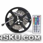 Decoration 5050 300-LED RGB Light Strip w/ Remote Controller (5-Meter/DC 12V)